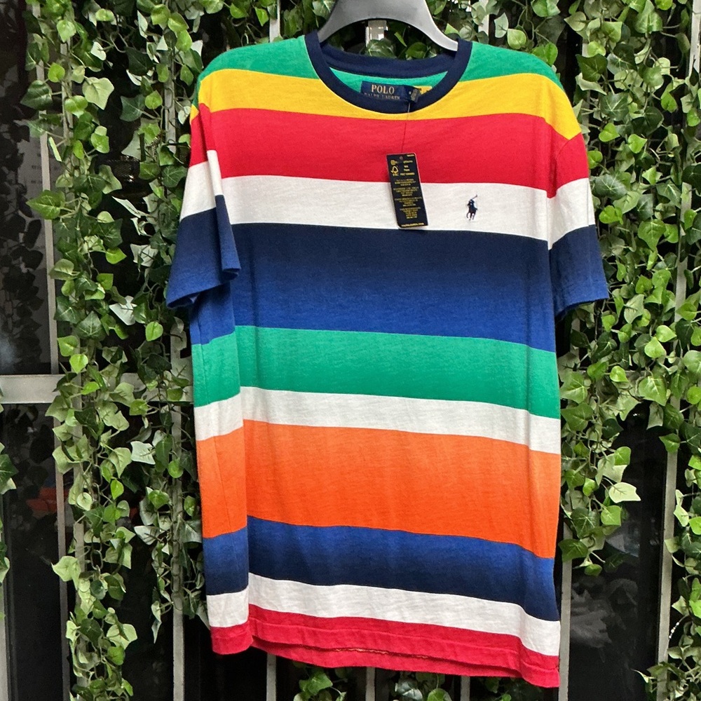 Polo by Ralph Lauren Men's Colorful Striped Tee